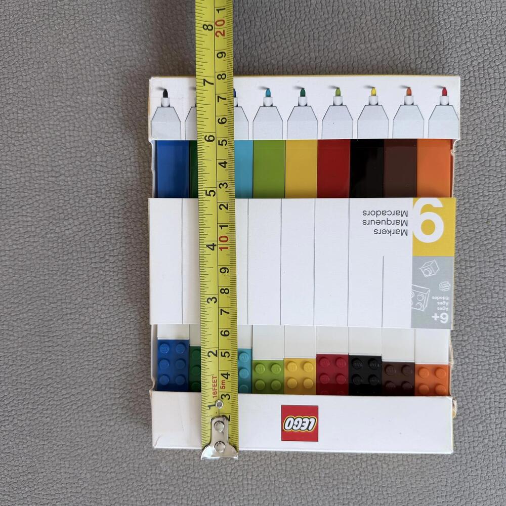 LEGO 9 Color Markers Set for Kids Ages 6+ - Picture 6 of 8